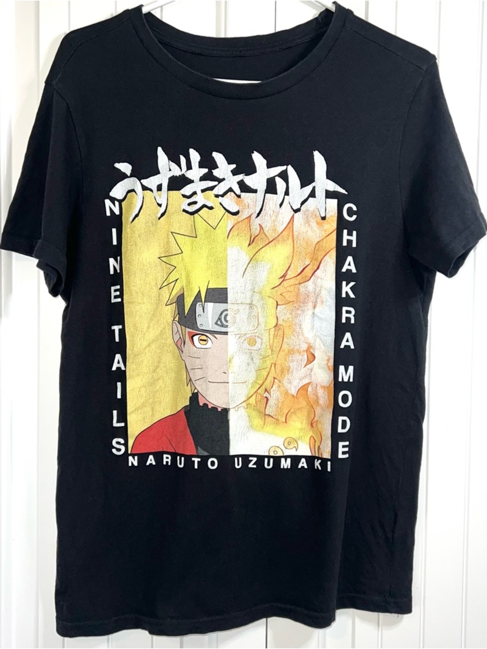 Anime Naruto Shippuden Six Paths Sage Mode Uzumaki T-Shirt Size Small Streetwear